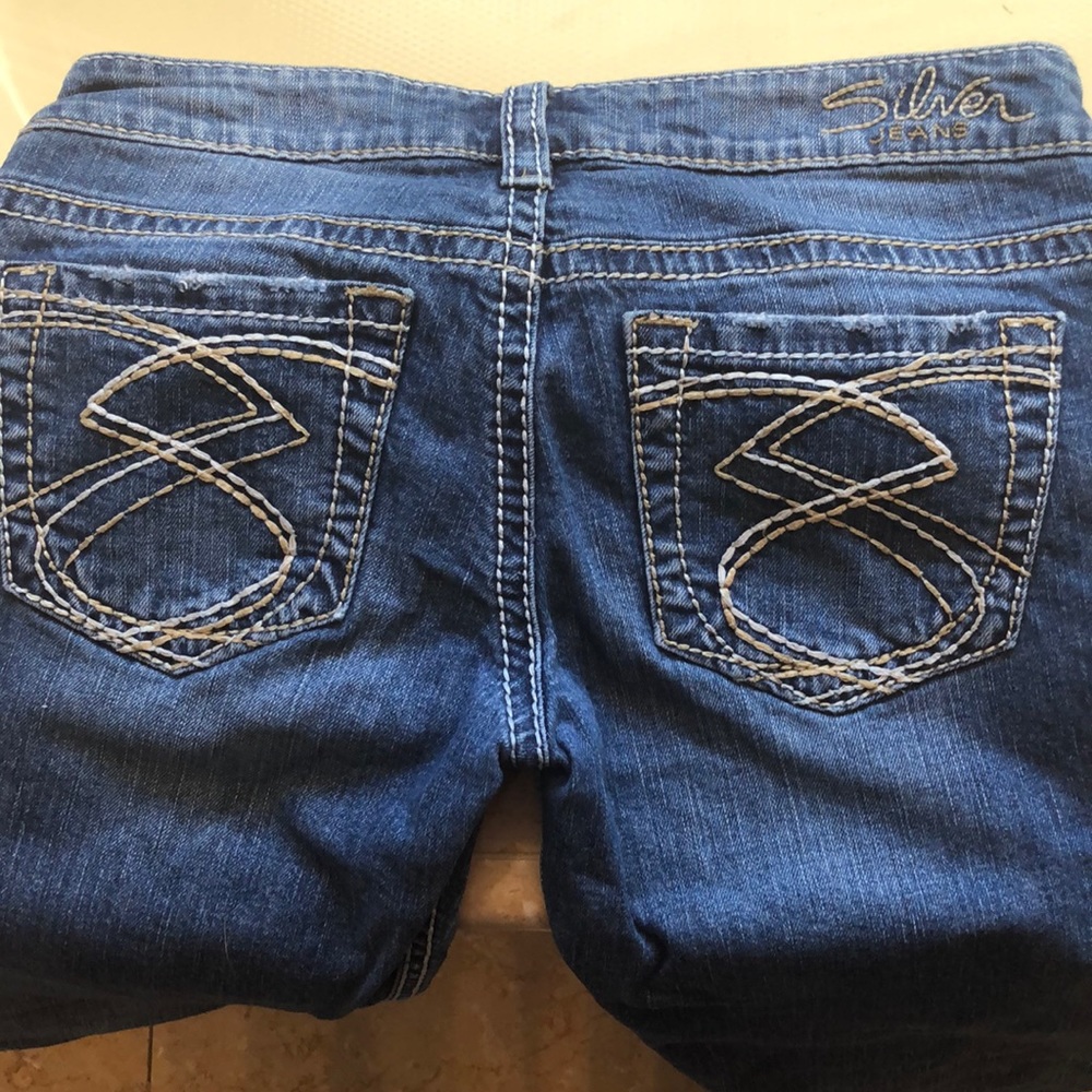 🌺Silver Capri jeans🌺
